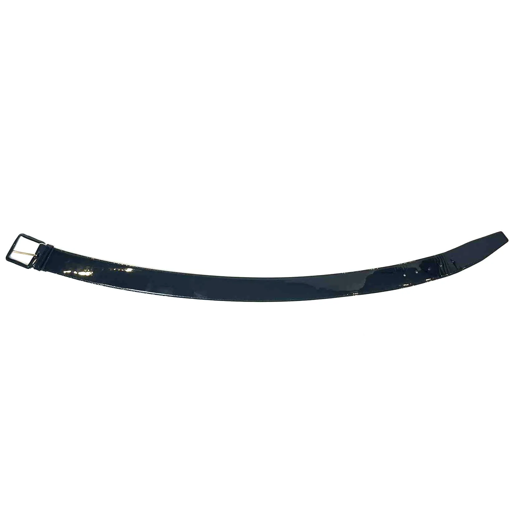 Miu Miu Black Patent Wide Belt M/L