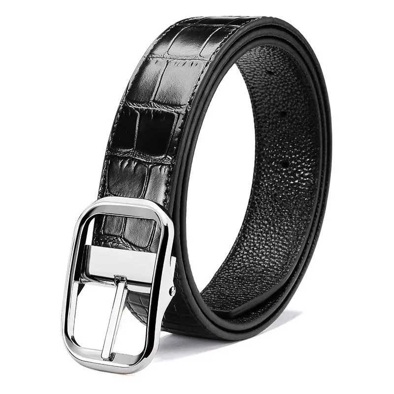 PlaidLux CrocLeather Belt