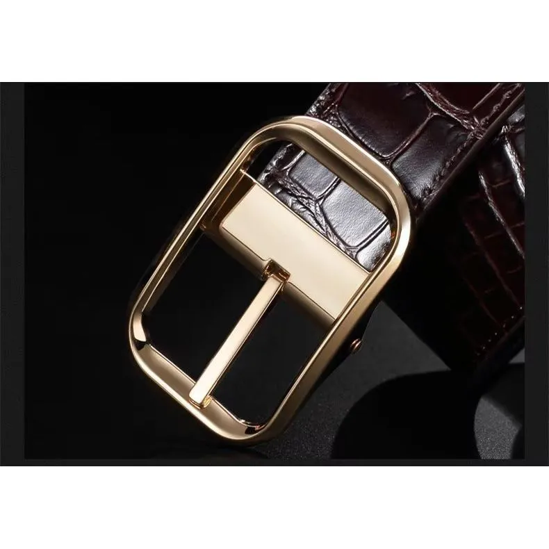 PlaidLux CrocLeather Belt