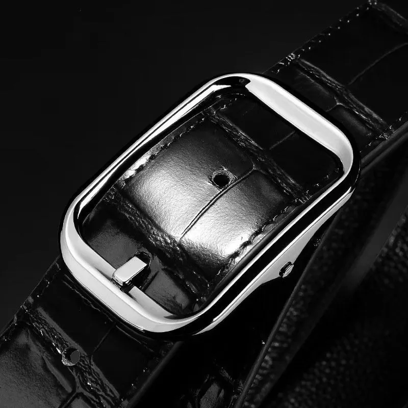 PlaidLux CrocLeather Belt