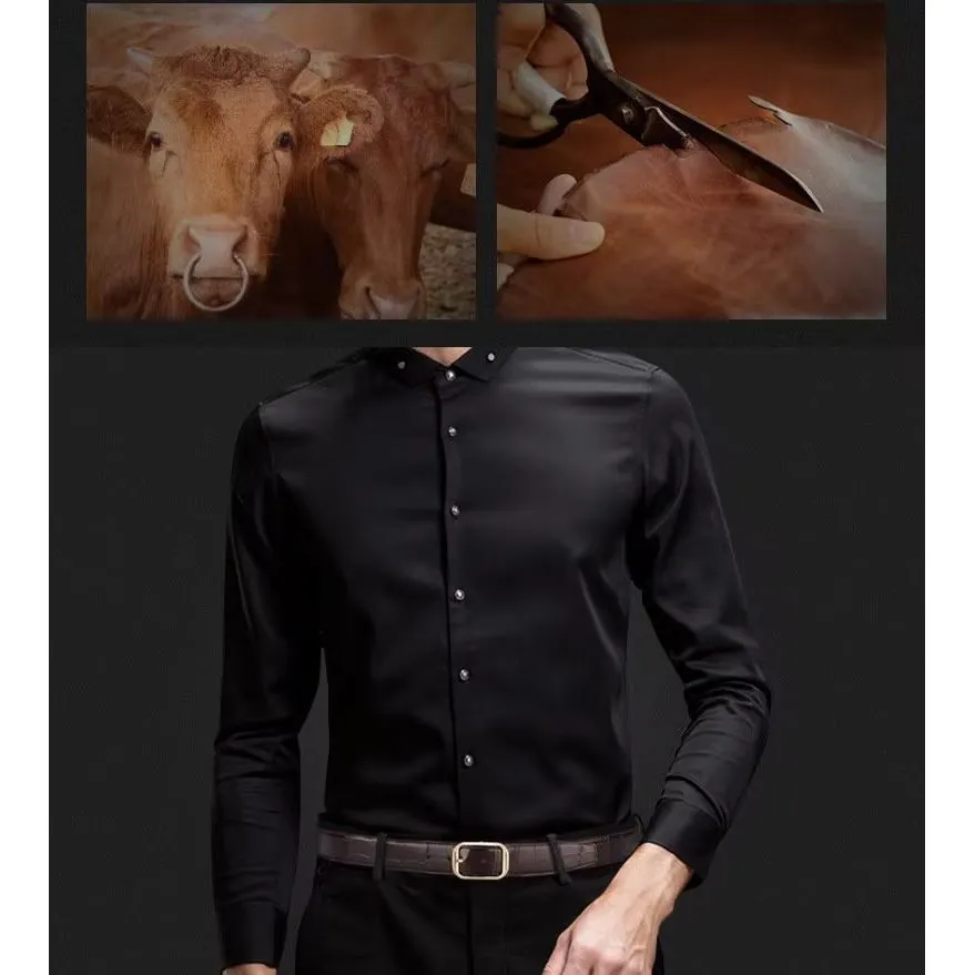 PlaidLux CrocLeather Belt