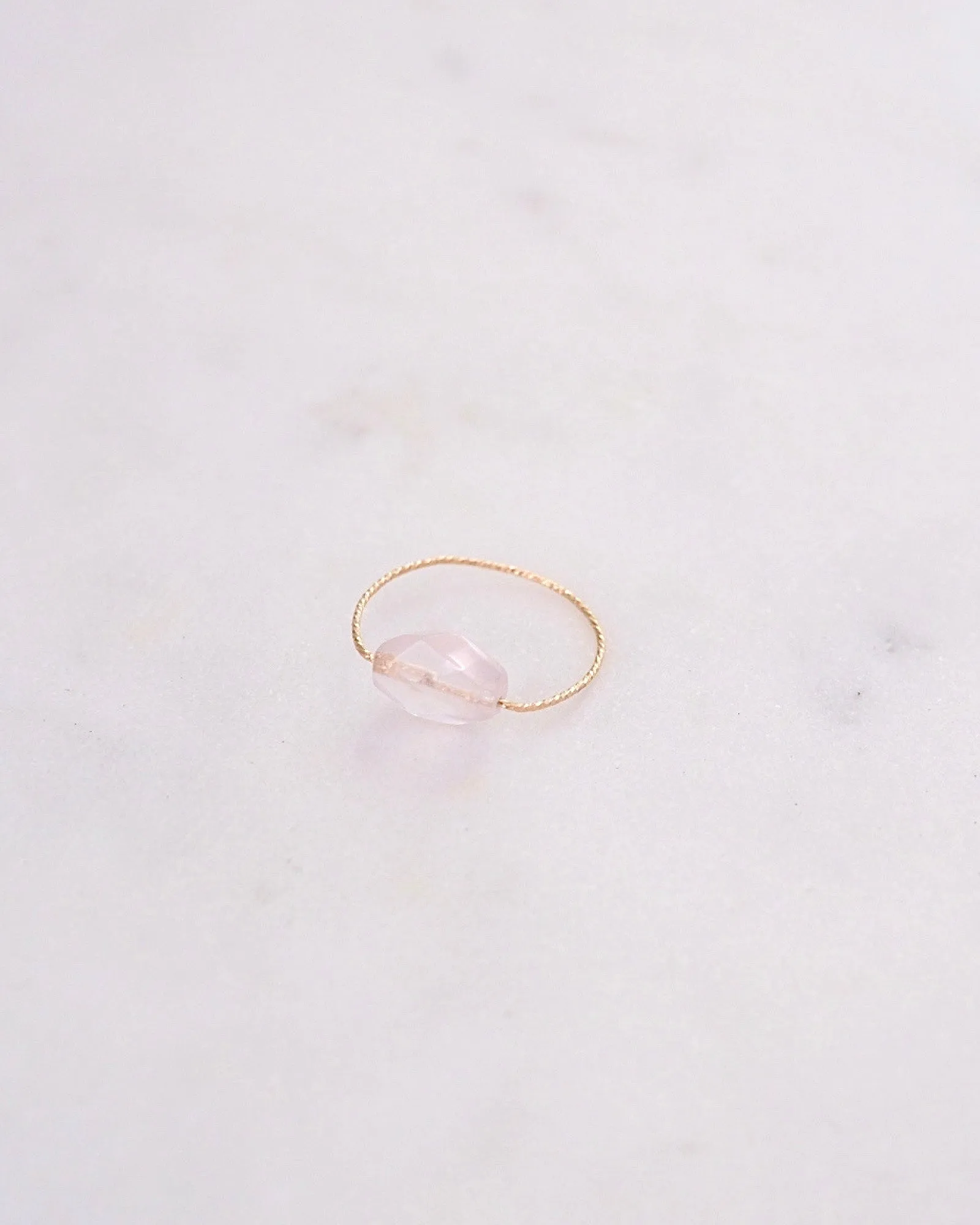 Rose Quartz Daily Serenity Ring