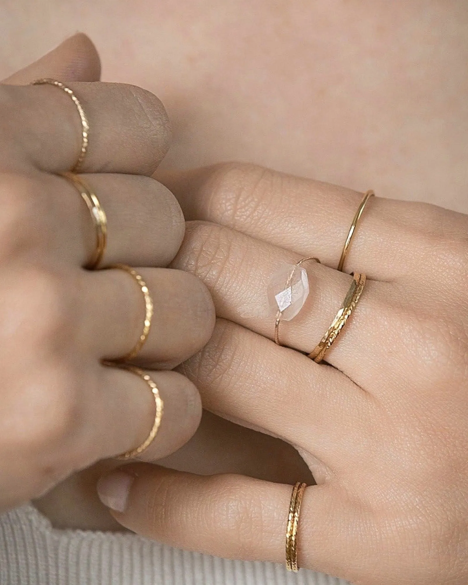 Rose Quartz Daily Serenity Ring