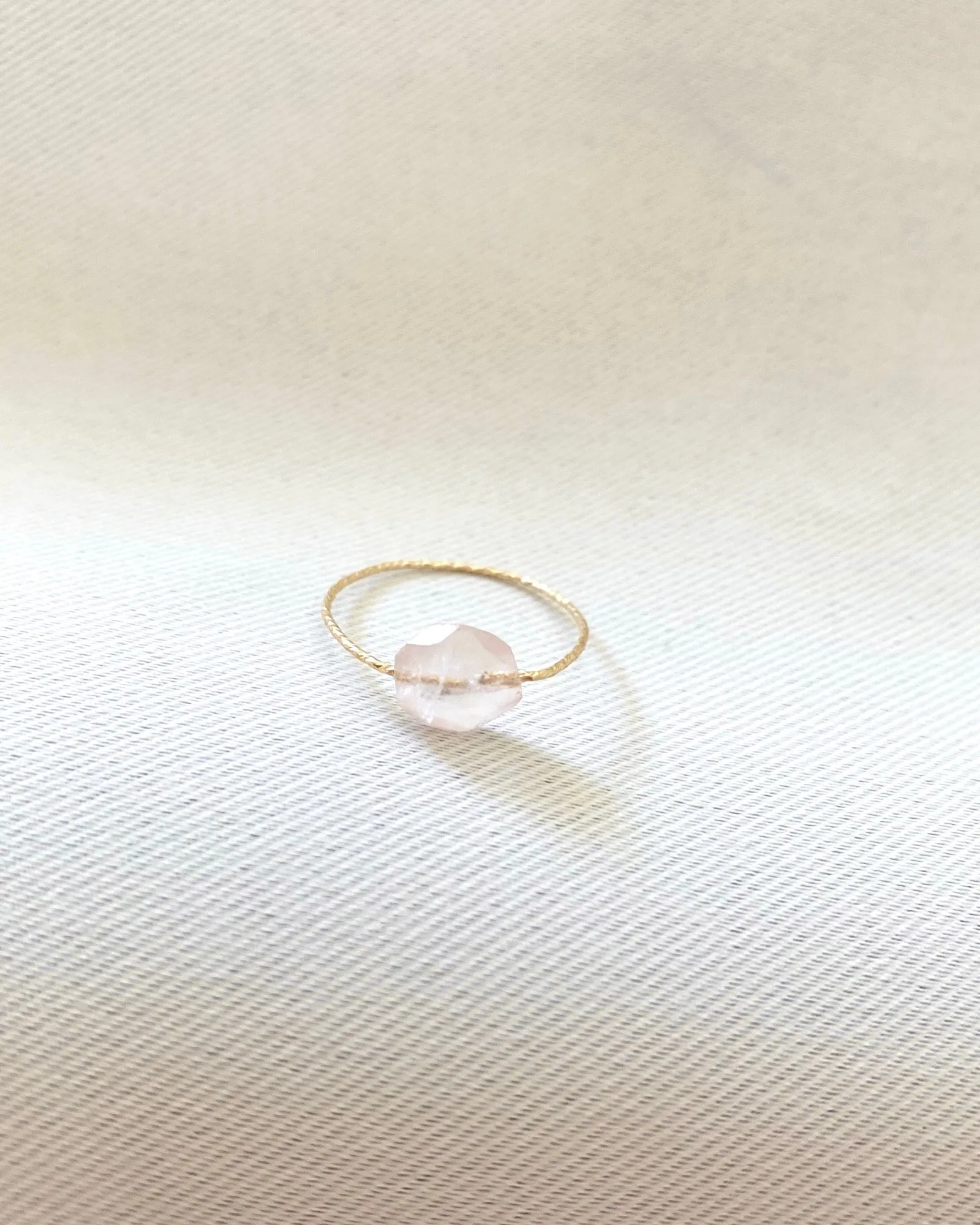 Rose Quartz Daily Serenity Ring
