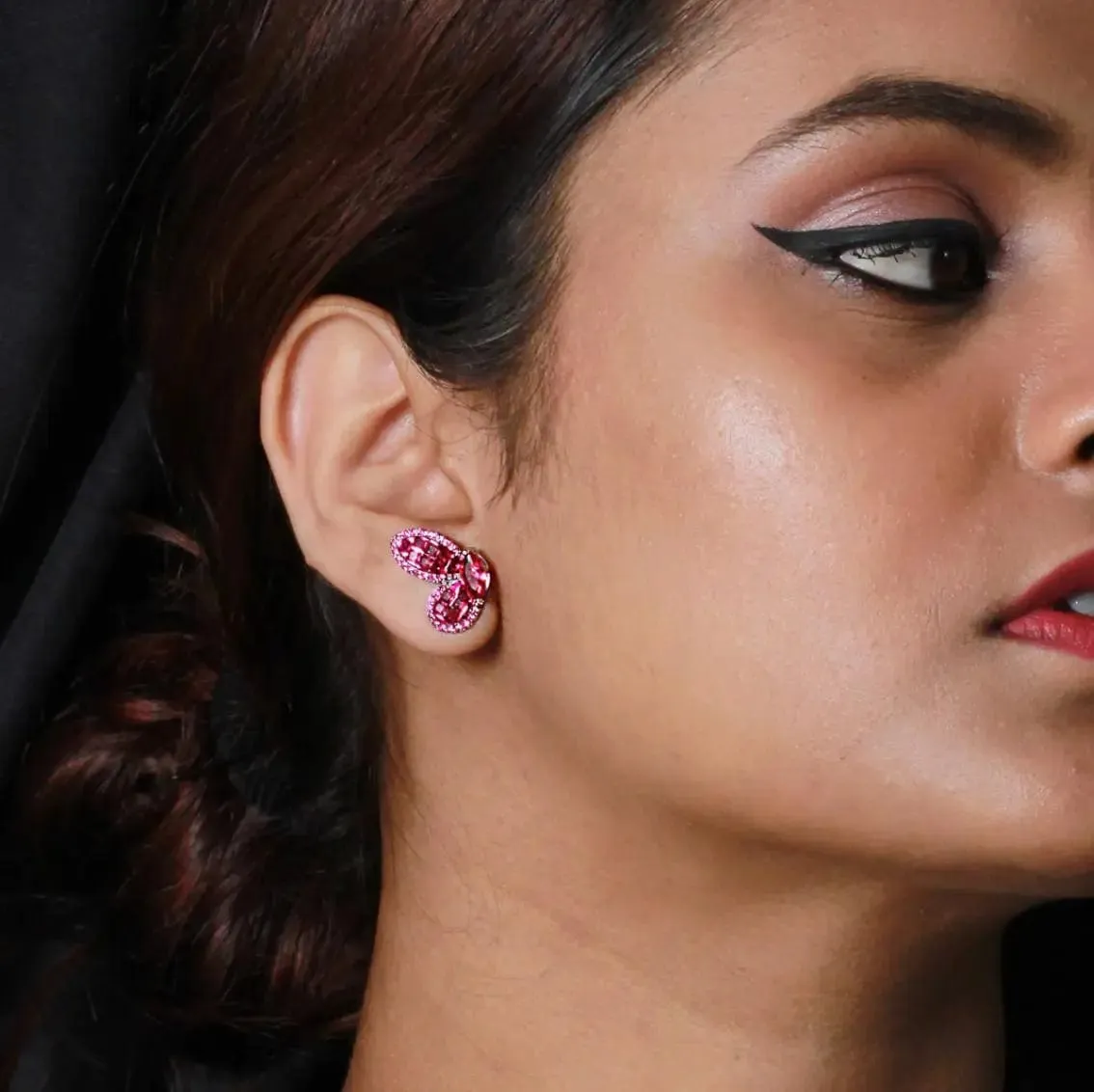 Silver Butterfly Earring
