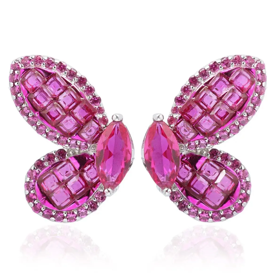 Silver Butterfly Earring