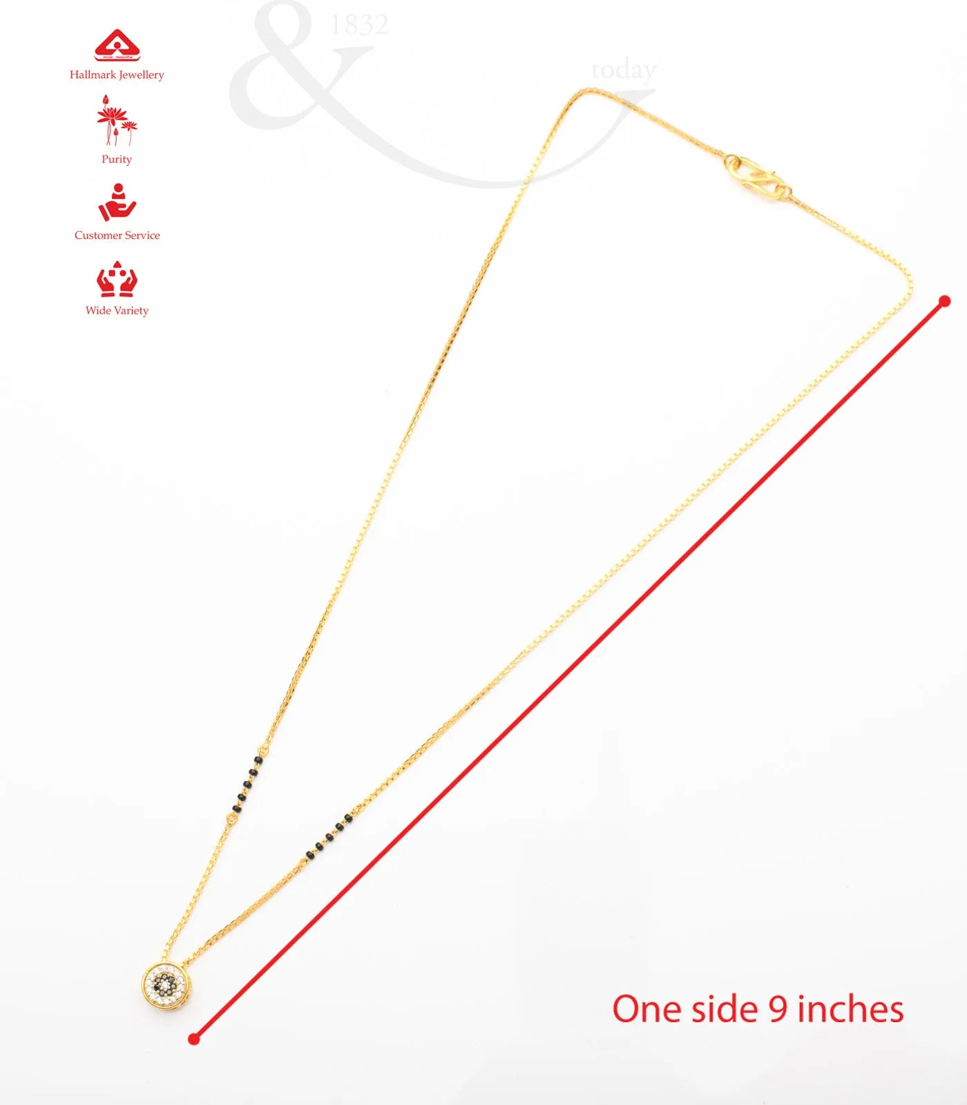Single stud Mangalsutra