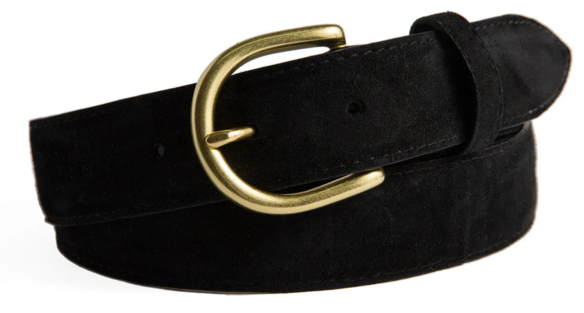 Soho Belt, (1.25") Gold Buckle