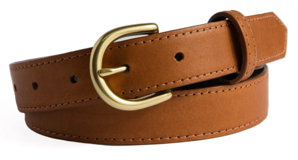 Soho Belt, (1.25") Gold Buckle