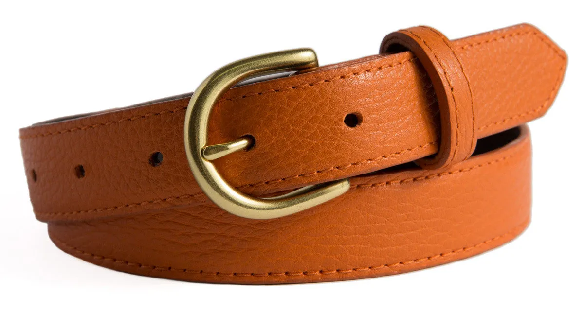 Soho Belt, (1.25") Gold Buckle