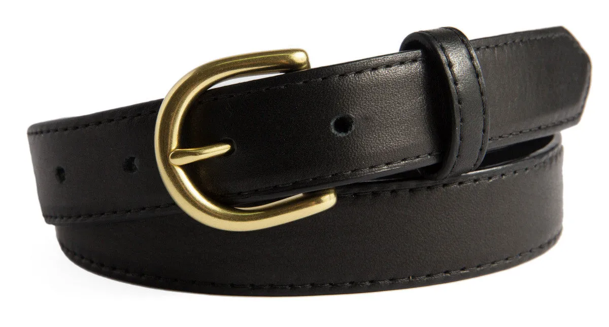 Soho Belt, (1.25") Gold Buckle