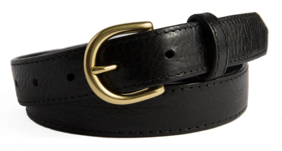 Soho Belt, (1.25") Gold Buckle
