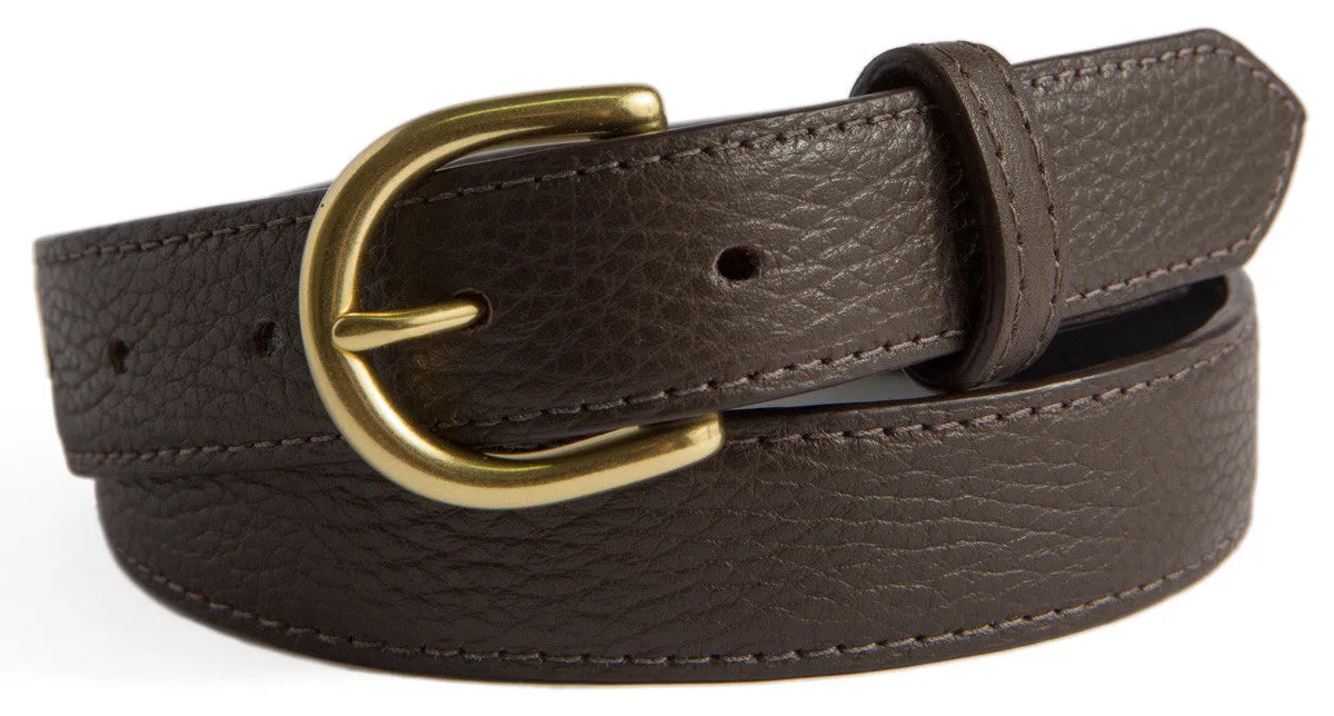 Soho Belt, (1.25") Gold Buckle