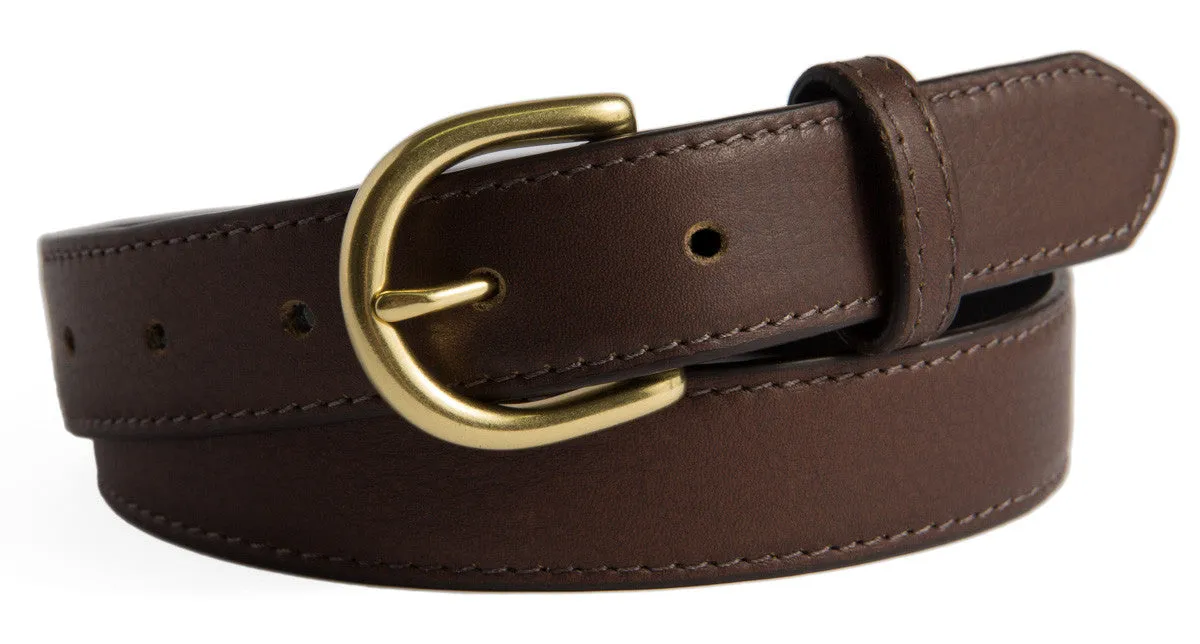 Soho Belt, (1.25") Gold Buckle