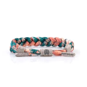 Solid Braided Bracelet: Onyx Marbled Dusty Camo / Medium/Large
