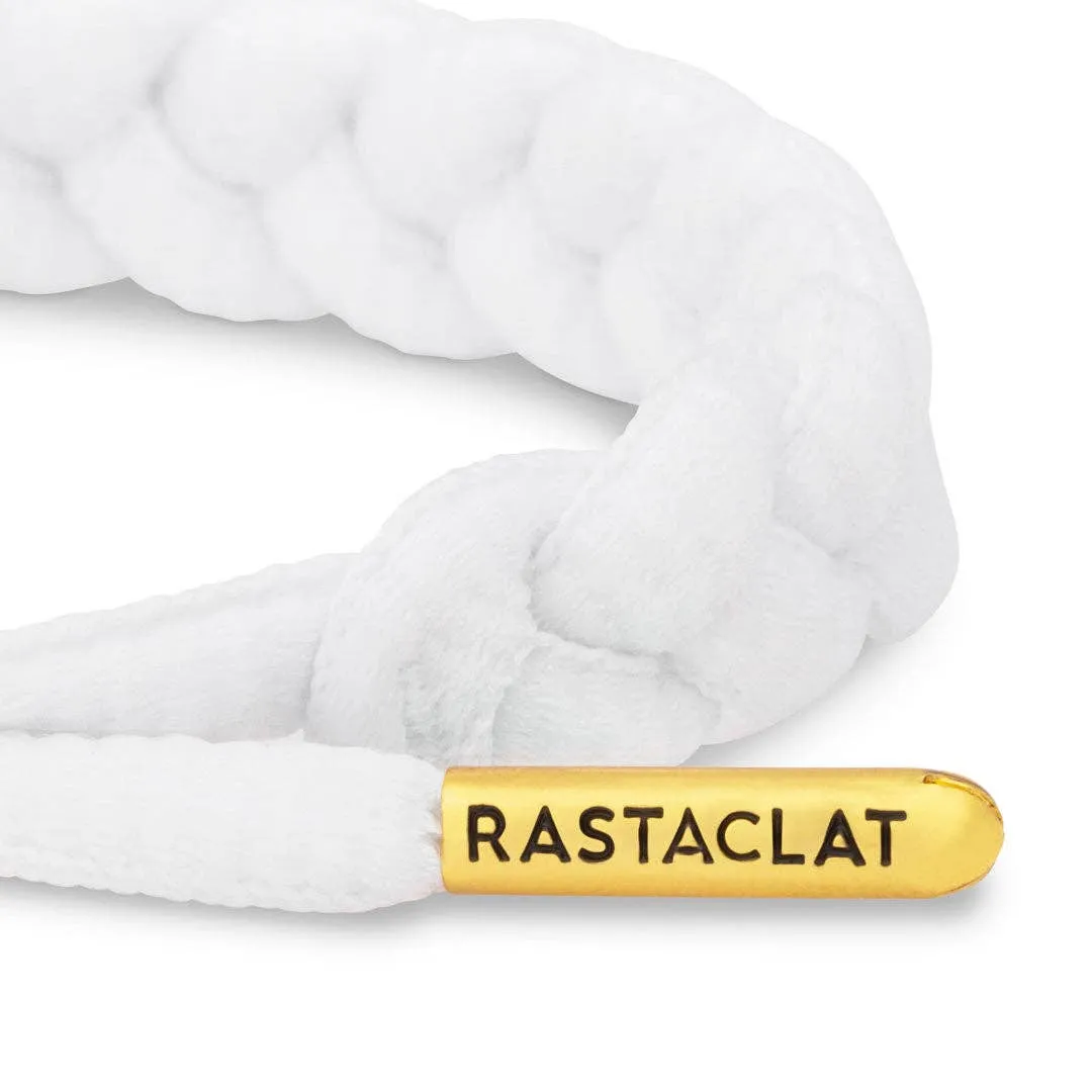 Solid Braided Bracelet: Zion II White / Medium/Large