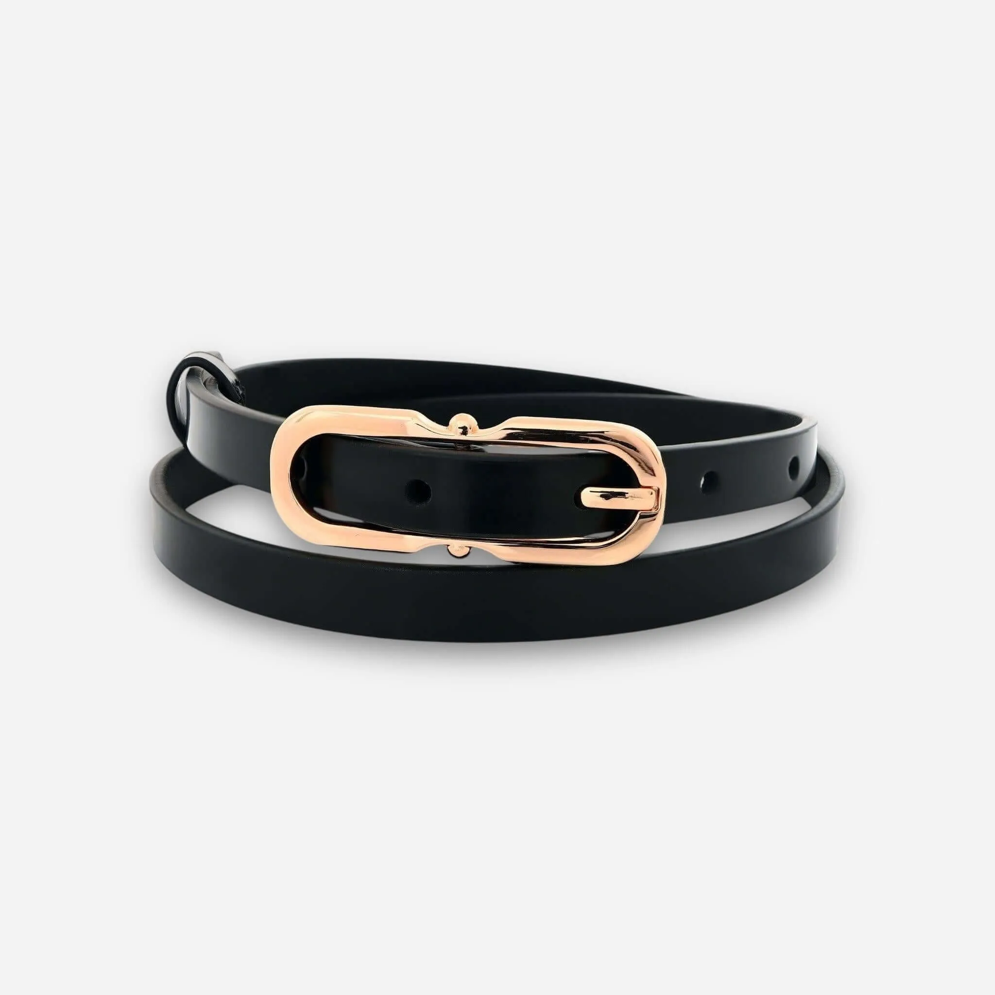 Solstice Gold - Black Semi Patent
