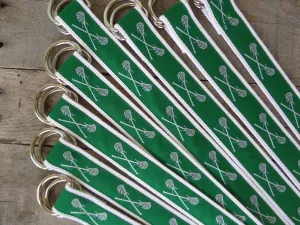 Stocked Ribbon/Custom Made/Lacrosse Team Belts