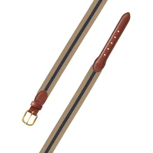 Tan & Navy Belgian Surcingle Children's Belt