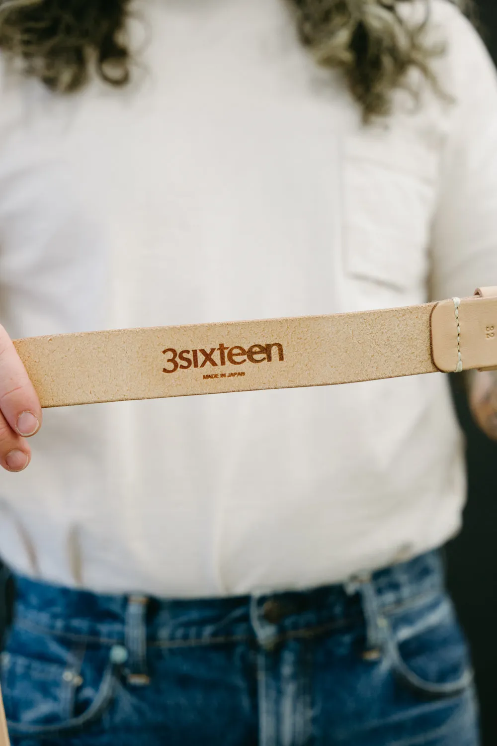 Tochigi Veg Tan Belt - Natural