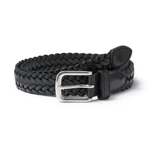 Vegetable Tanned Leather Mesh Belt