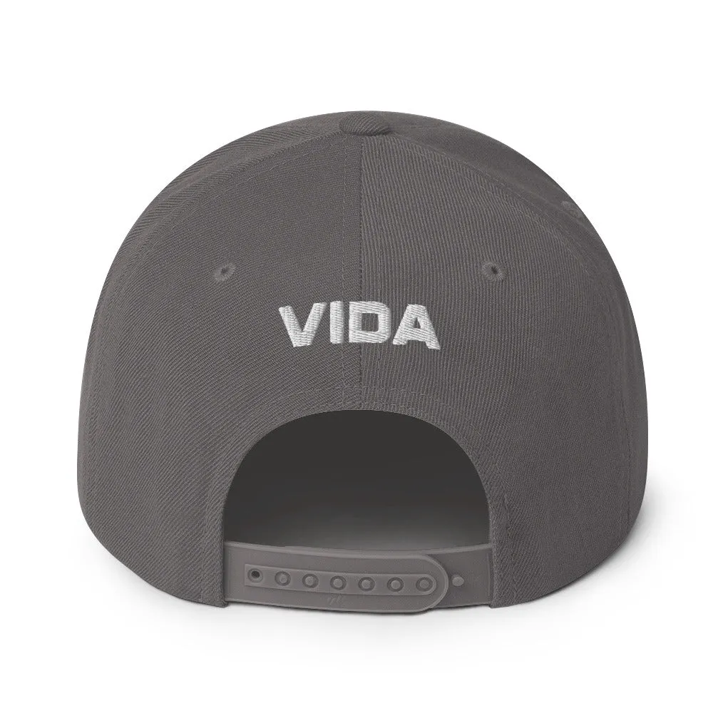 Vida Icon (Full Color) Flat Brim Snapback Hat