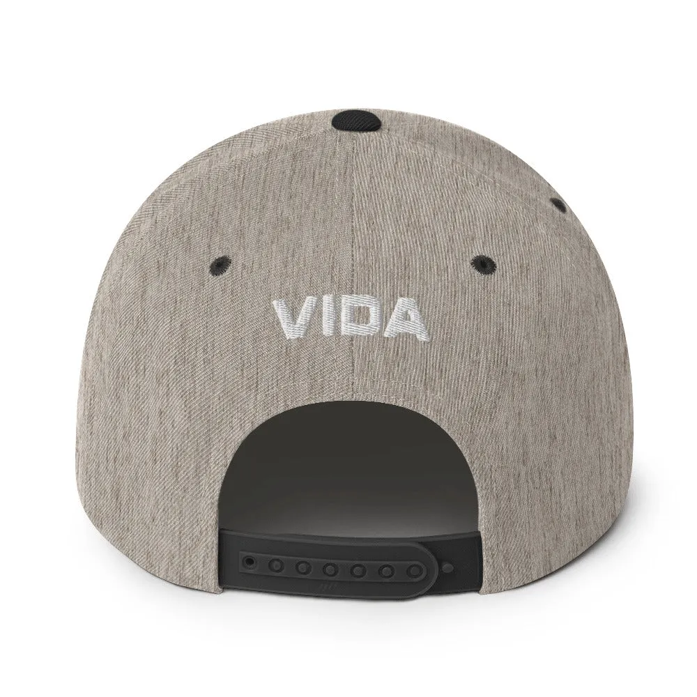 Vida Icon (Full Color) Flat Brim Snapback Hat