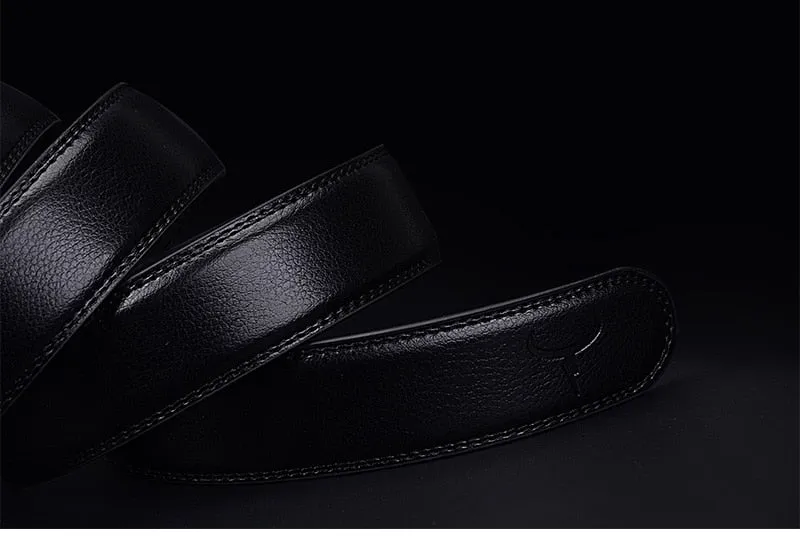 West Louis Cowhide Strap Elloy Buckle Belt
