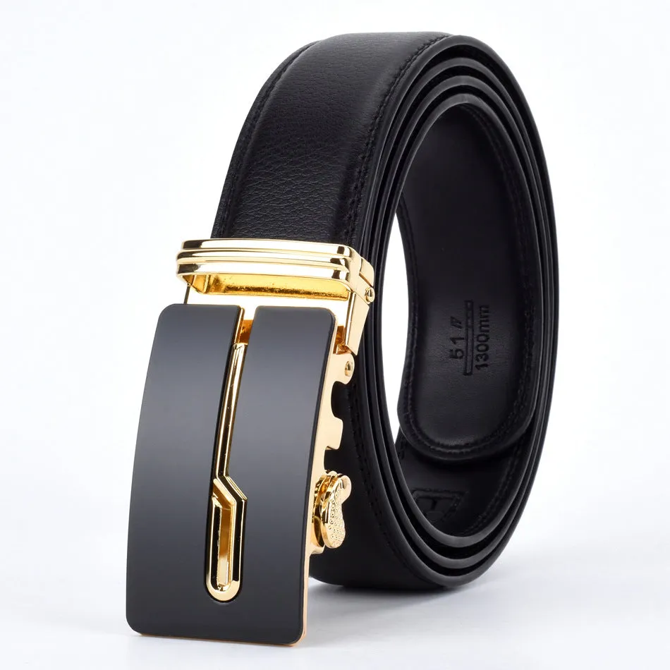 West Louis Designer Buckle Leather Belt