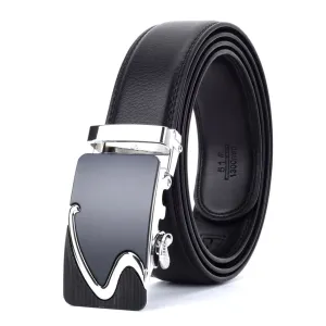 West Louis Designer Buckle Leather Belt