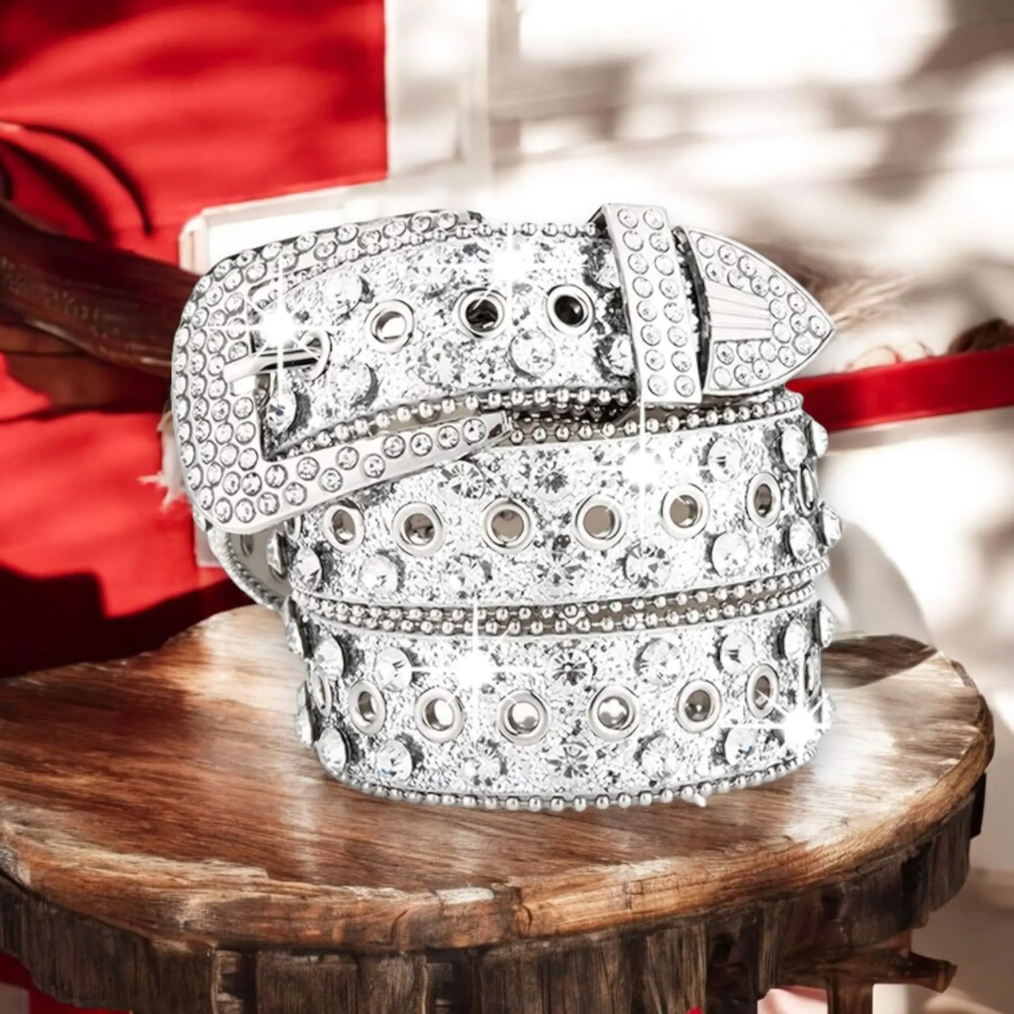 Women's Rhinestone Western Belts